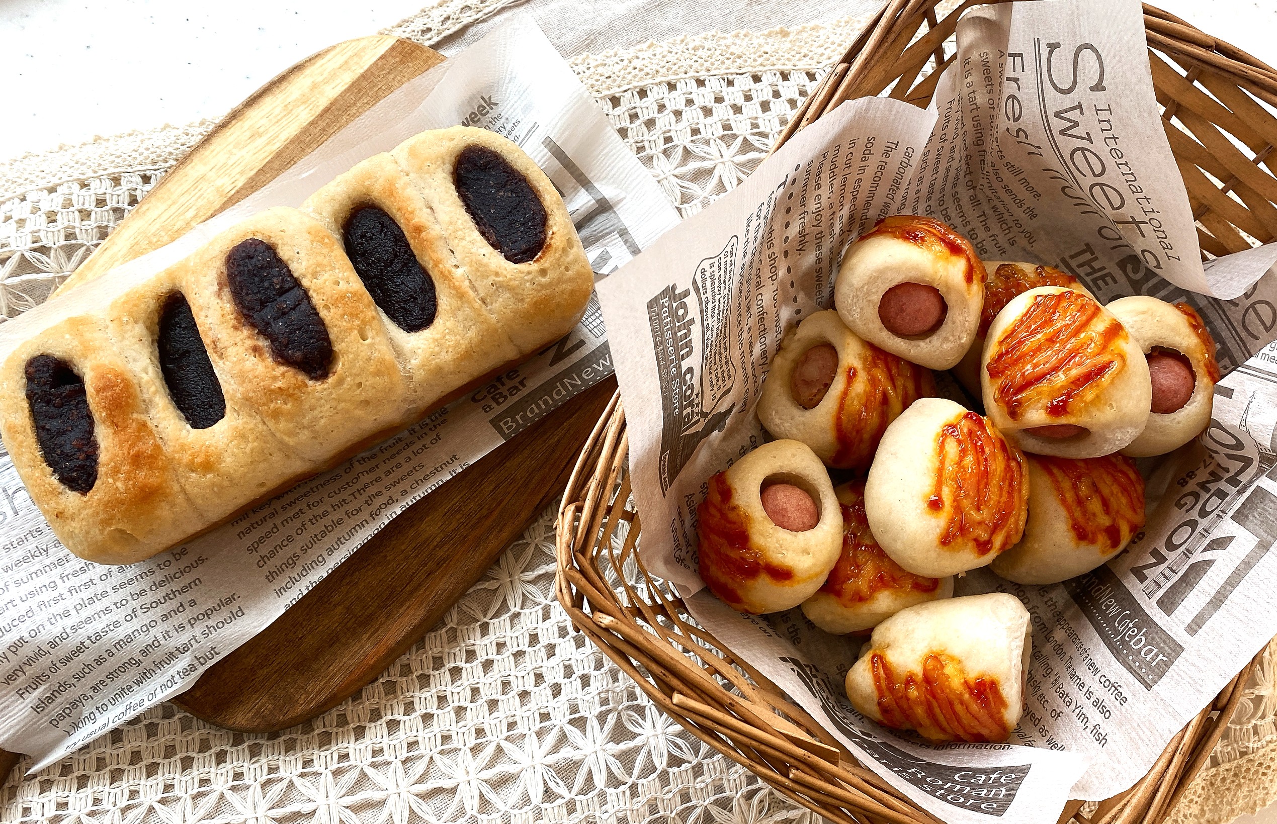 焼きたてパン　米粉のパン